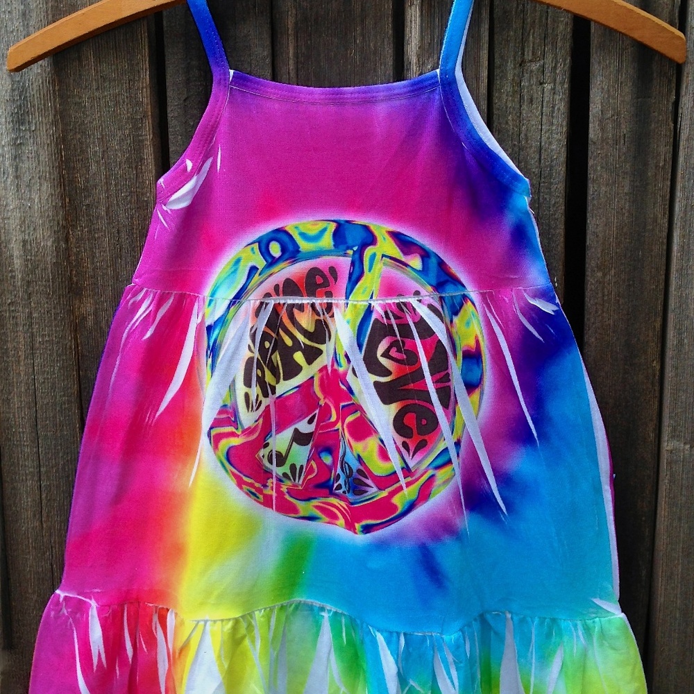 Fun in the Sun Peace and Love Dress